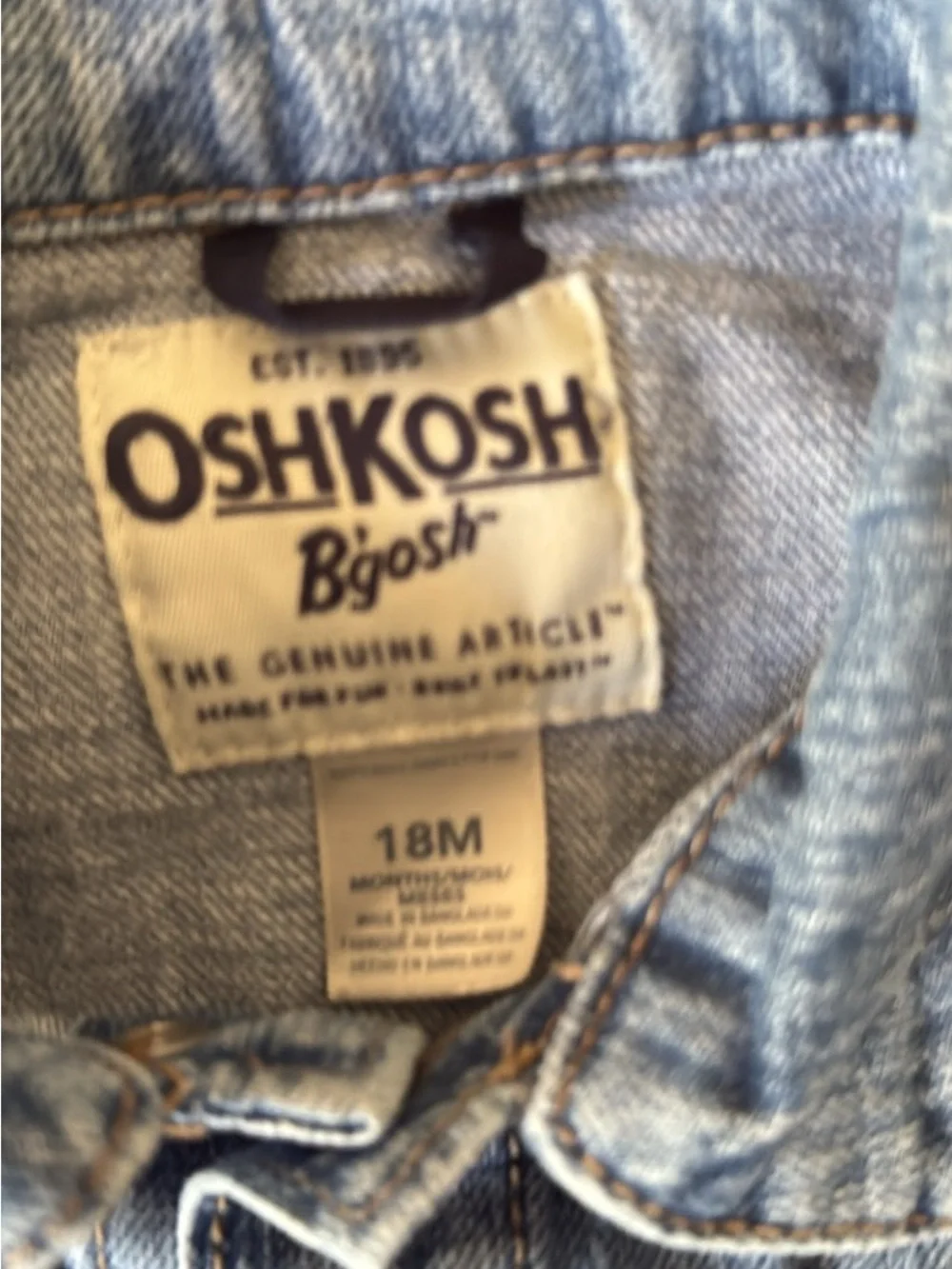 OshKosh B'gosh Light Wash Denim Jacket for Kids